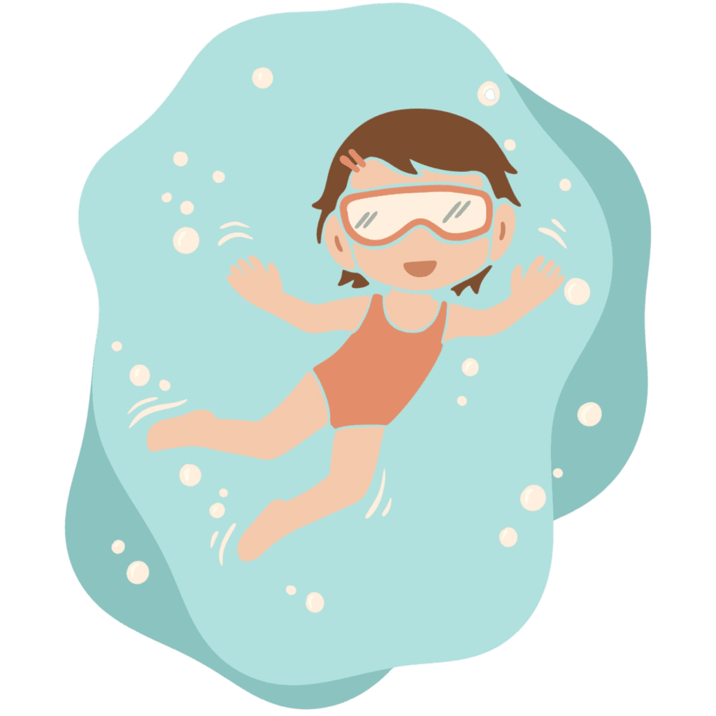 Utah best swim lessons for kids palekana clipart photo