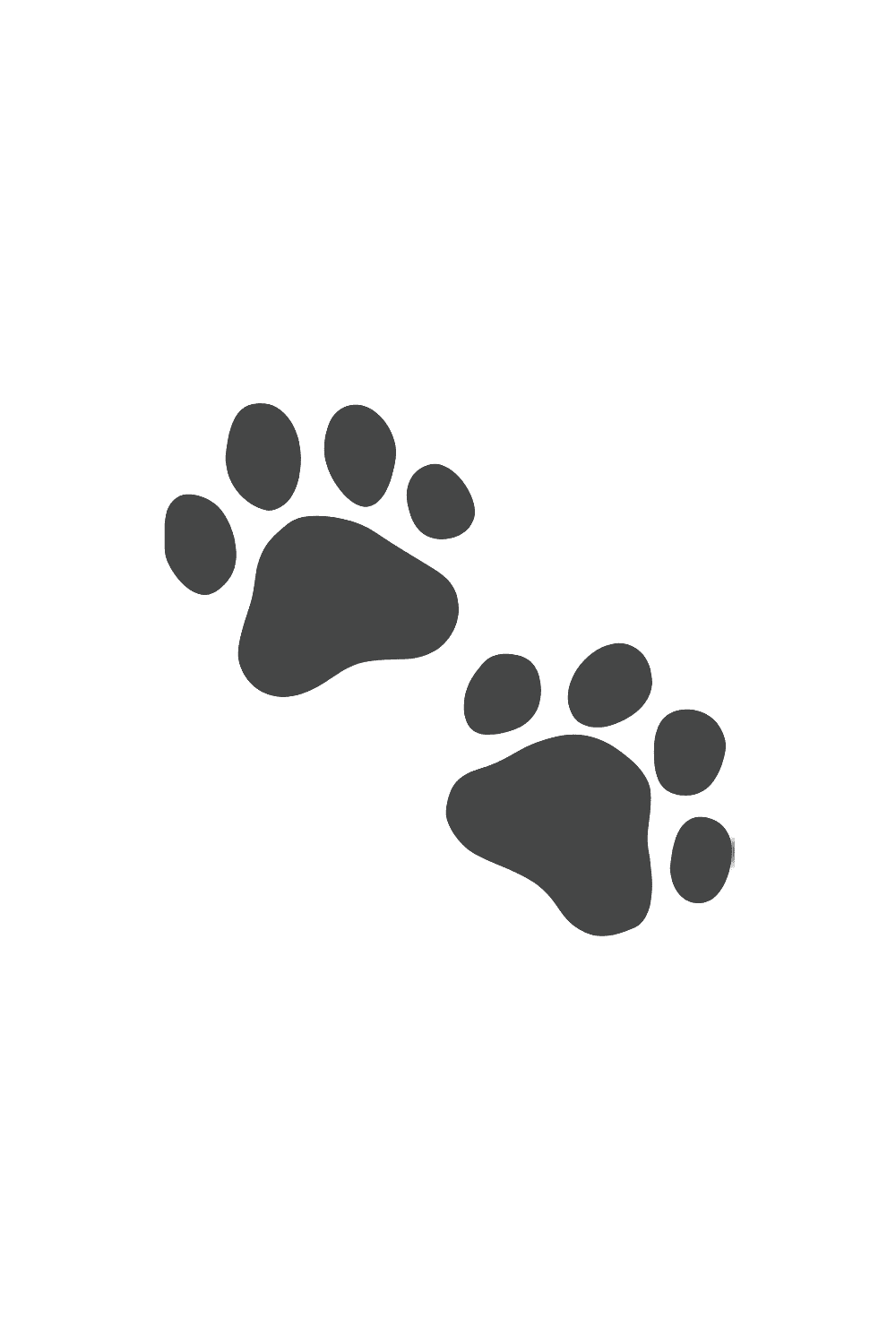 Dog paw prints emoji clipart logo