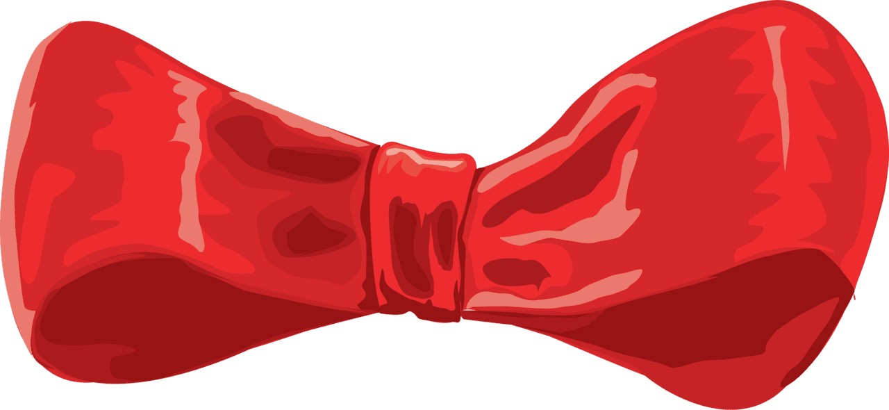 Bow tie red ribbon image size clipart