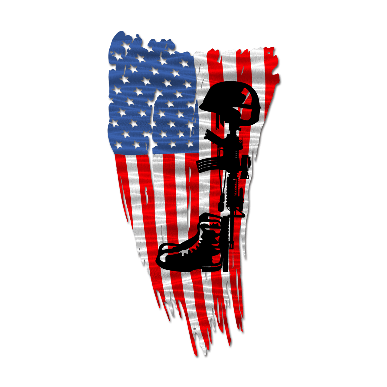 United states flag fallen soldier distressed battle red silver blue clipart transparent