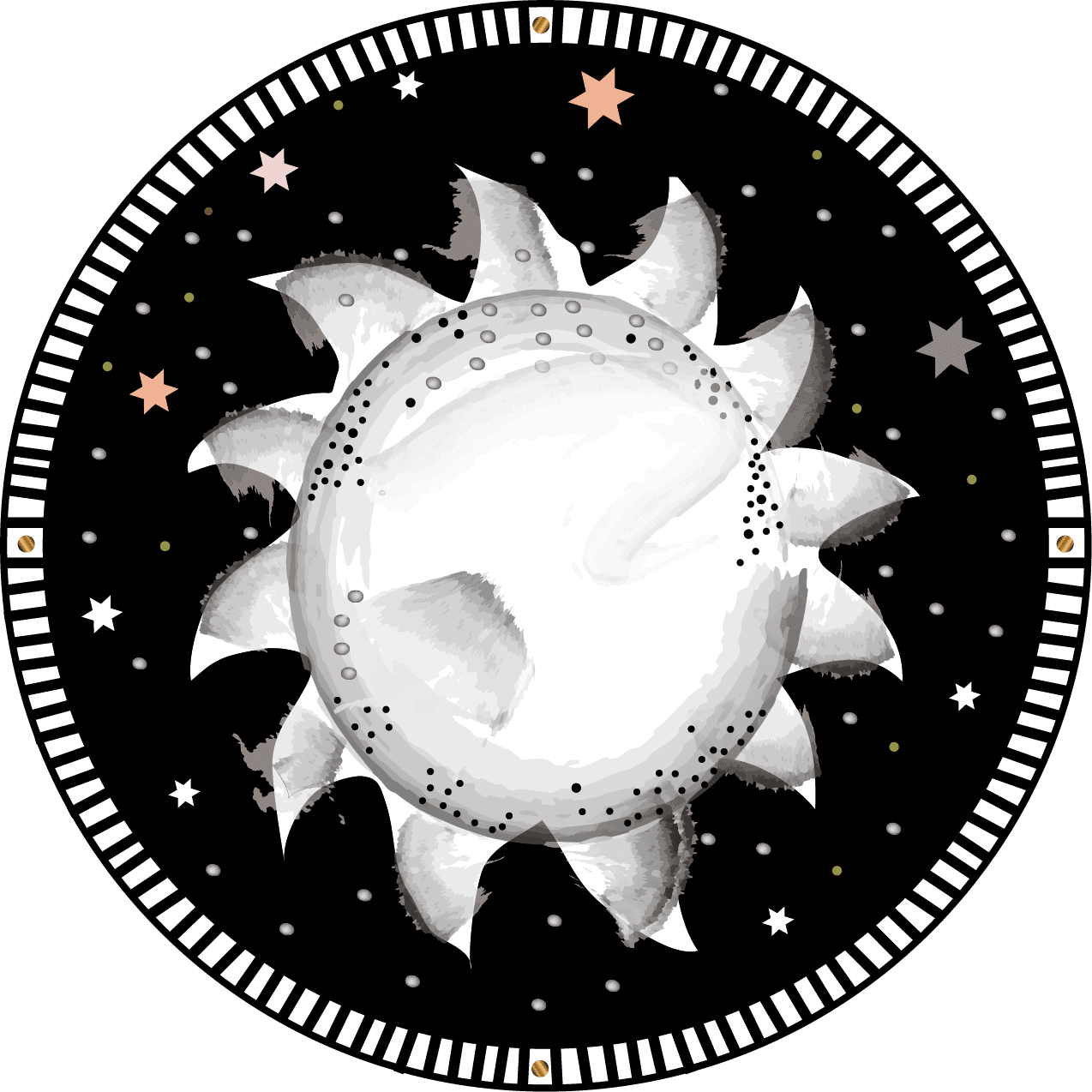 Eclipse mean of cazimi astrology powerful luck clipart background