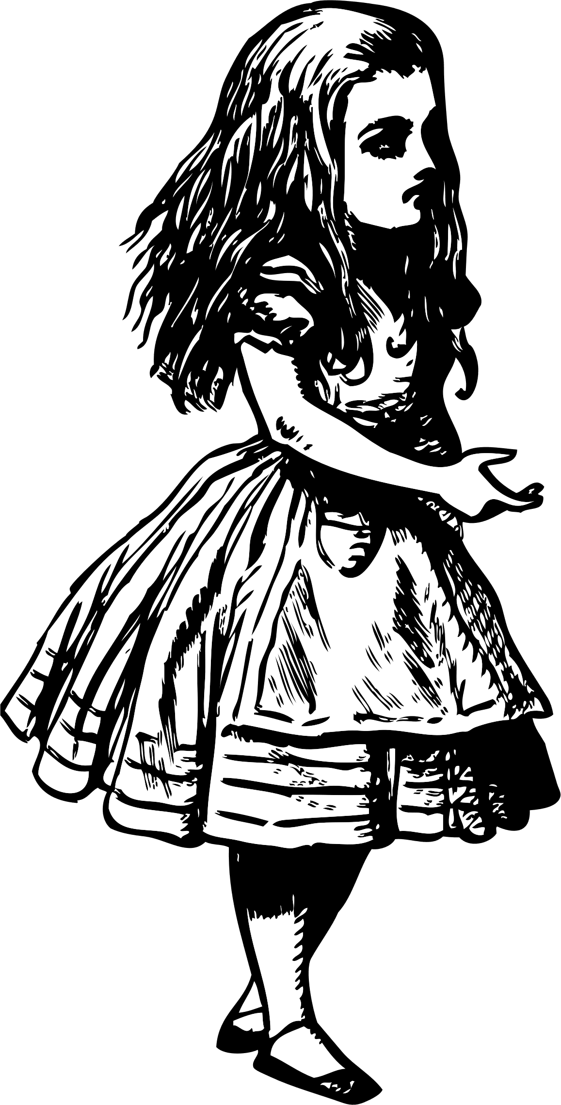 Alice in wonderland pin page clipart clip art 7