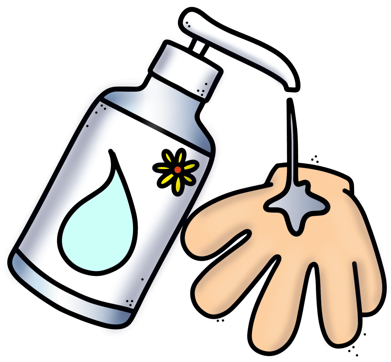 Washing hands pin page clipart background 3