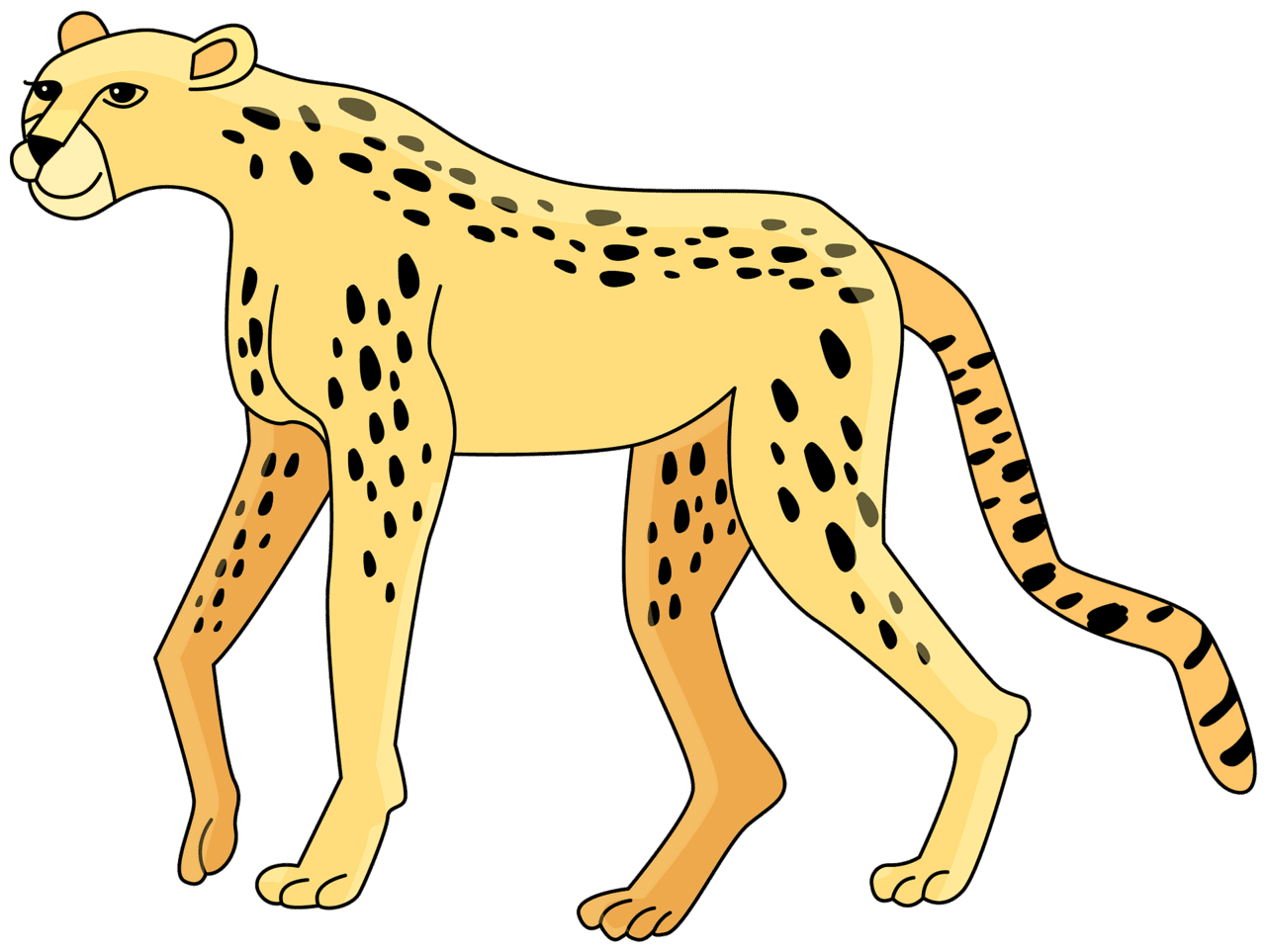 Cheetah vector clipart images 2