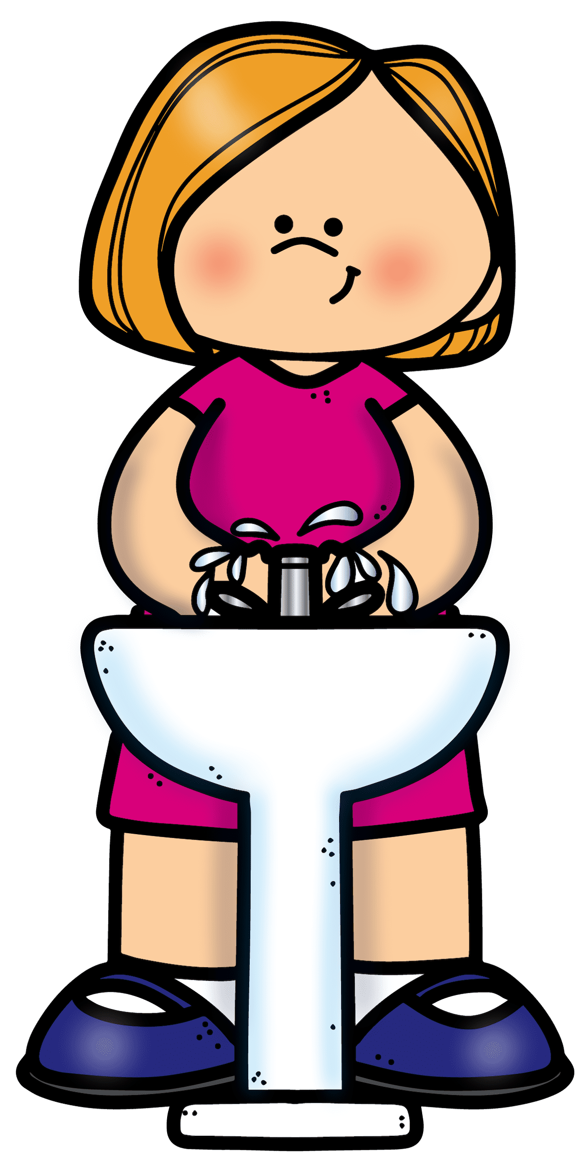 Washing hands pin page clipart picture