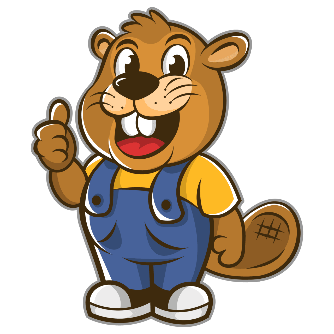 Beaver gusonovito will draw cute toon mascot logo for fiverr clipart