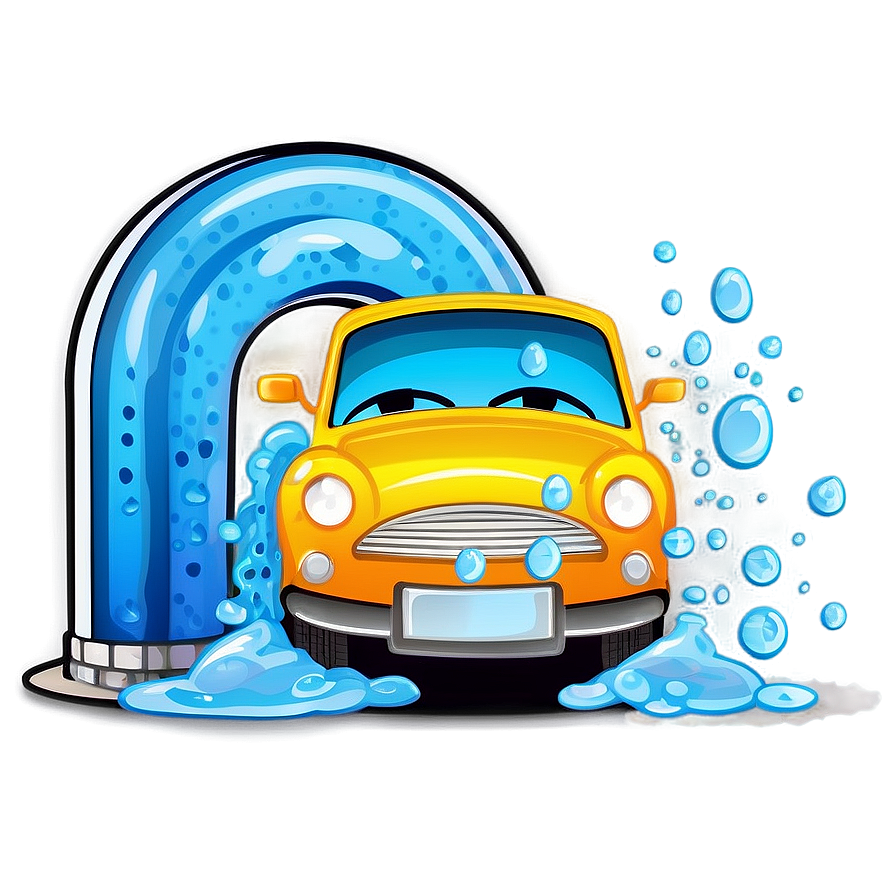 Cartoon car wash clipart picture