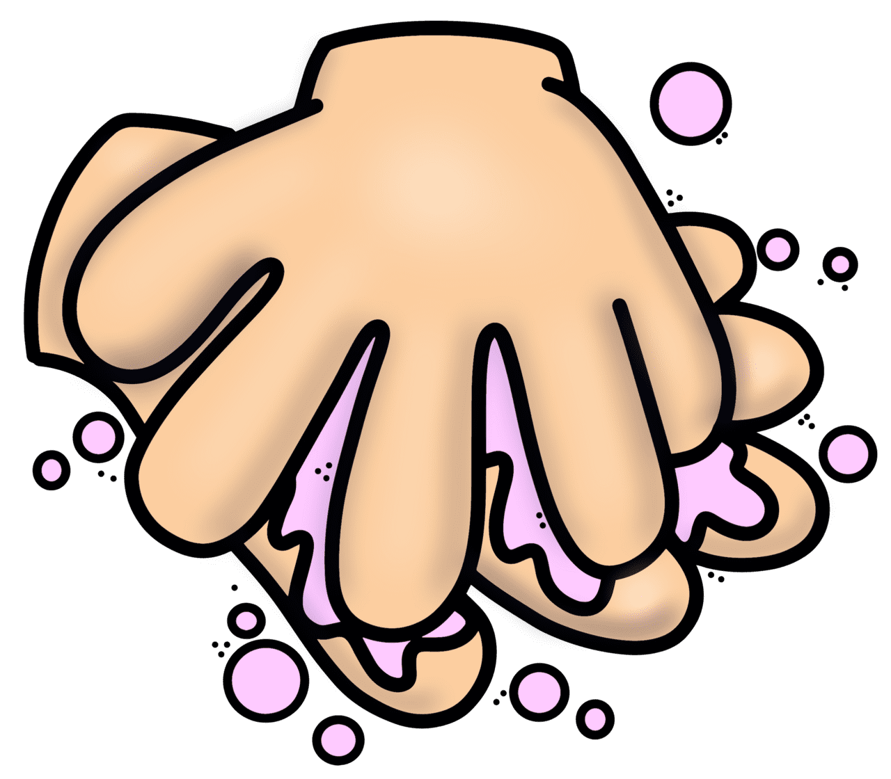 Washing hands pin page clipart background