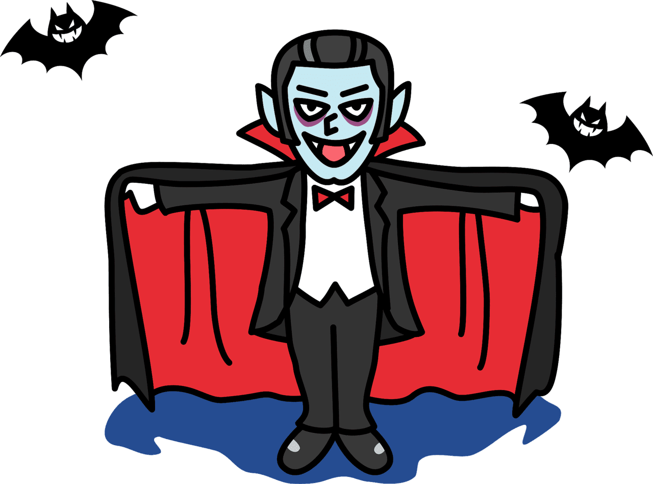 Dracula vampire monster vector clipart images