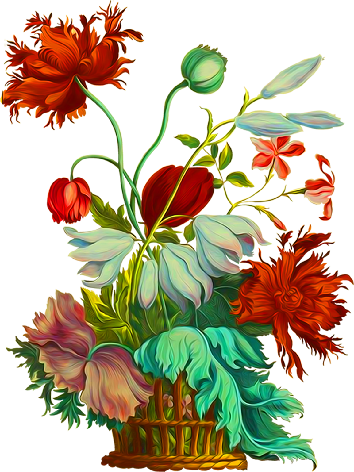 Bouquet of flowers pin page clipart photo