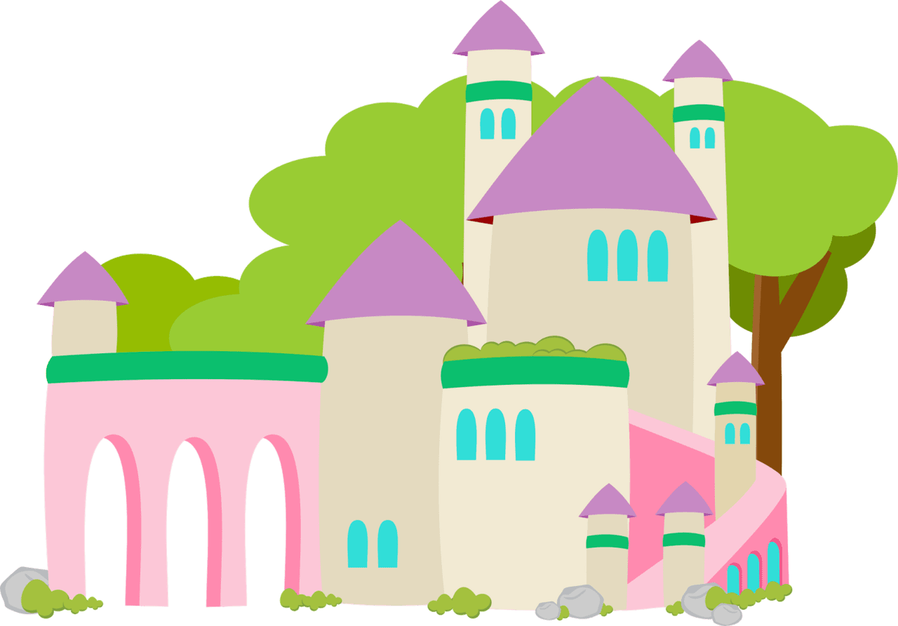 Disney castle pin page clipart picture