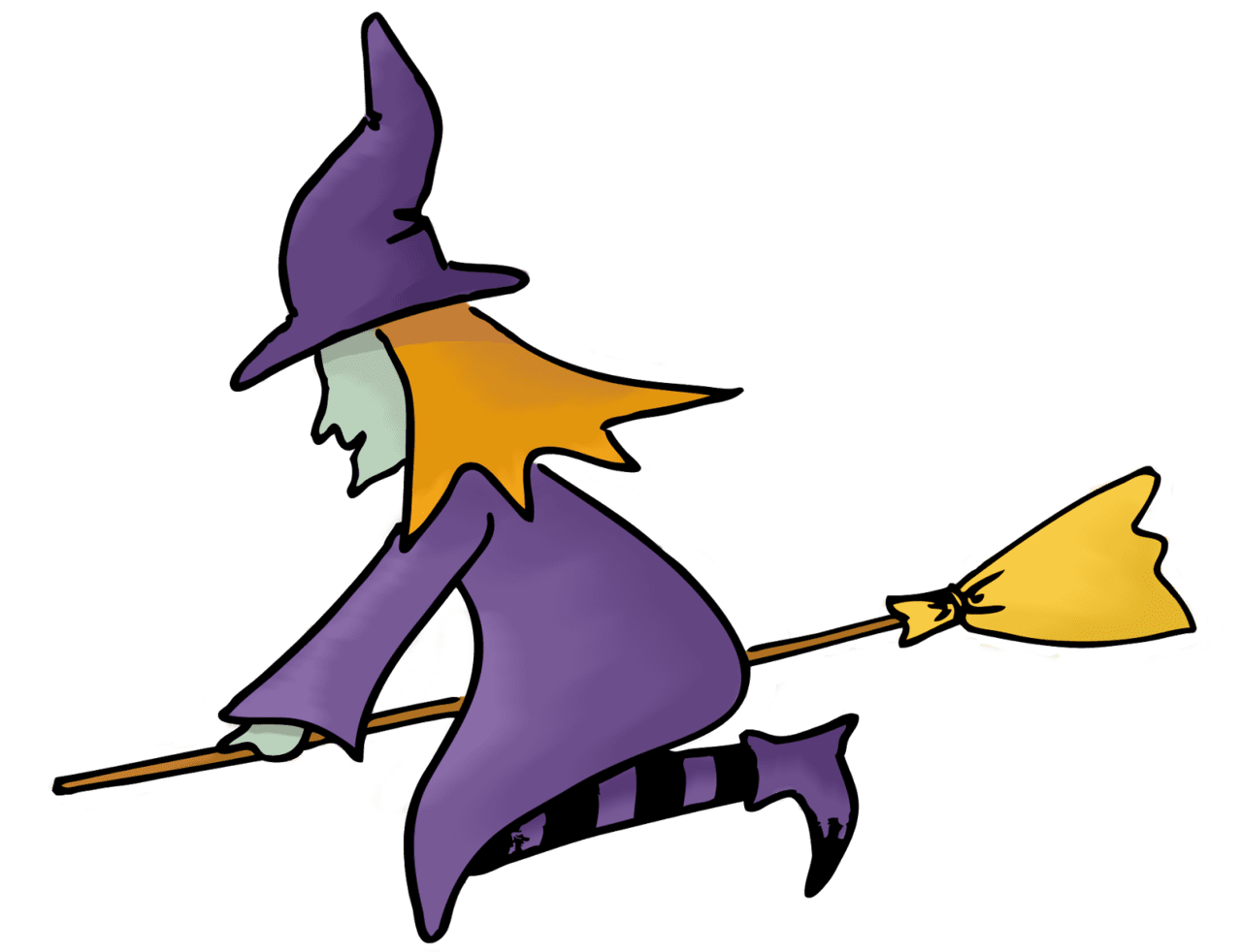 Broom spooktacular singing activities for the month of october clipart picture