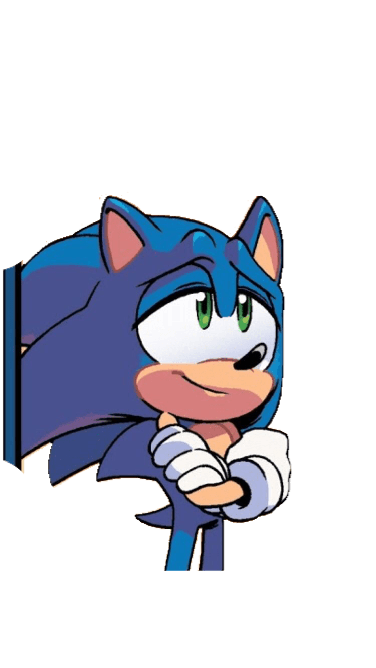 Sonic pin page clipart vector 2