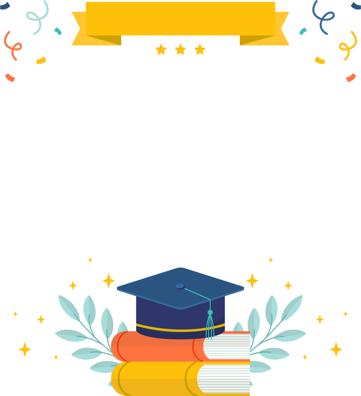 Grad cap ma economics graduation pic vector clipart shape