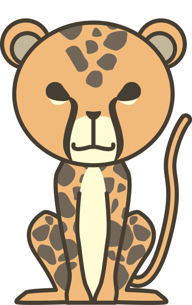 Cheetah vector clipart images 6