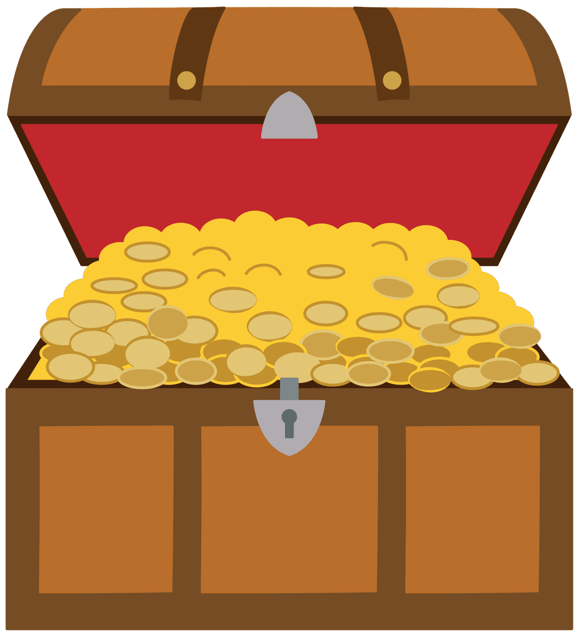 Treasure chest vector clipart images