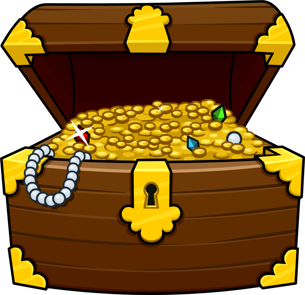 Treasure chest image size clipart