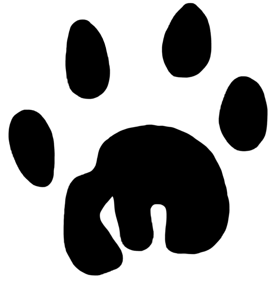 Footprint paw prints clipart clip art