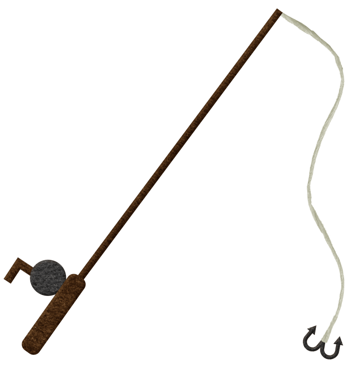 Fishing pole rod clipart logo