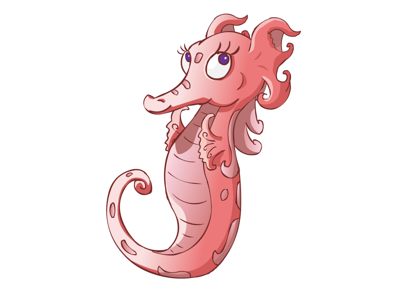 Seahorse hd background clipart