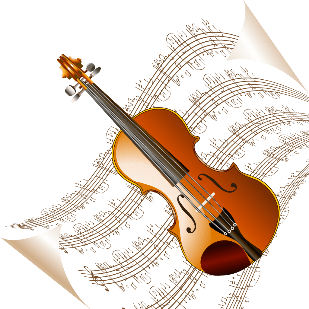 Violin pin page clipart picture