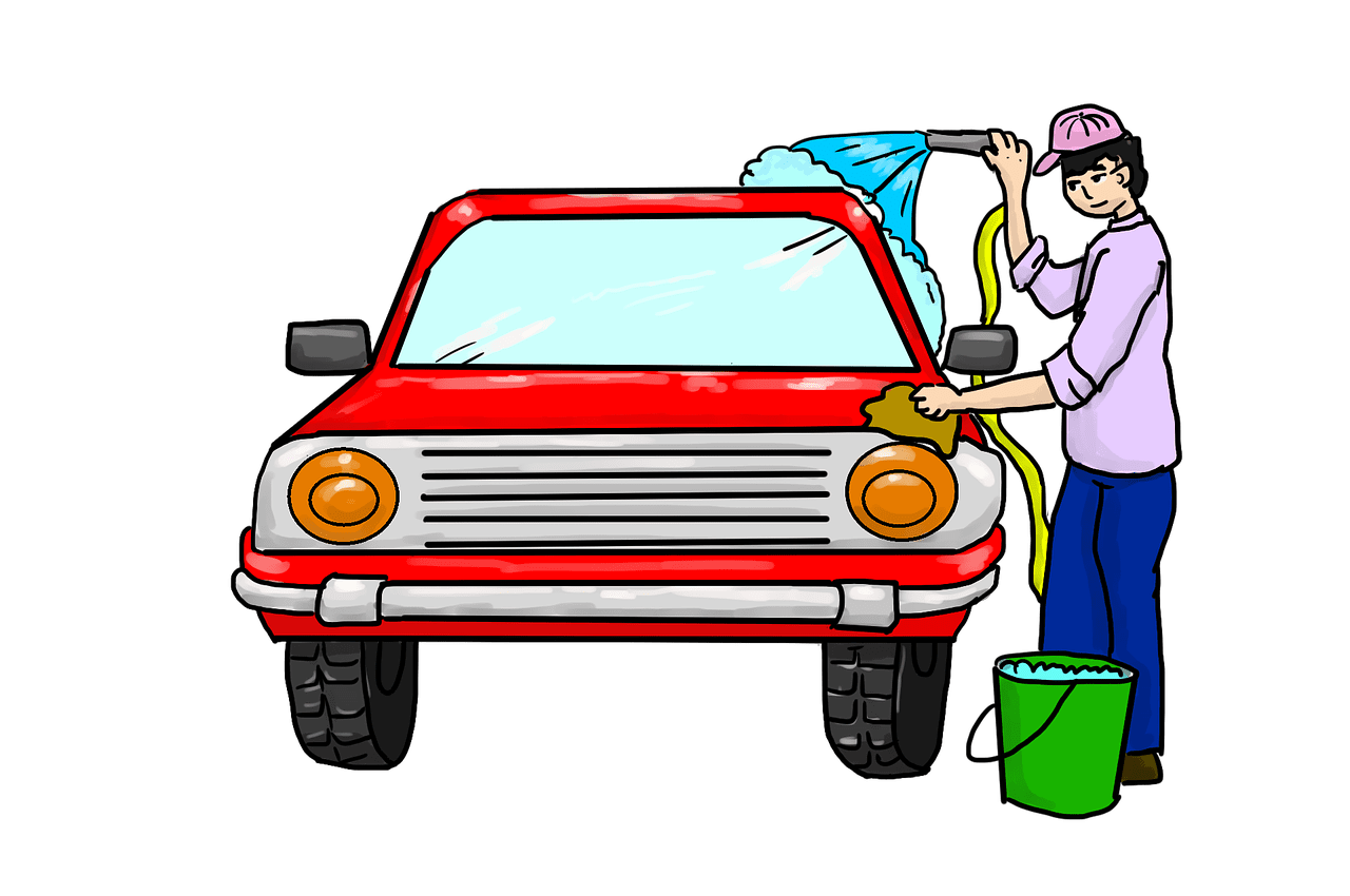 Car wash washing vehicle image clipart