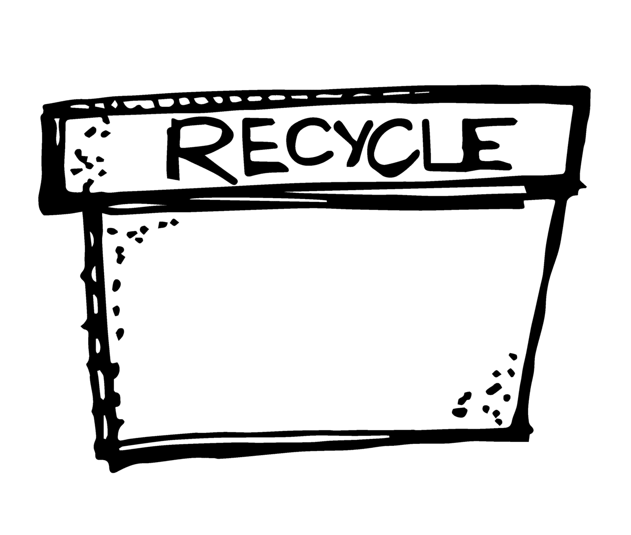 Trash pin page clipart picture