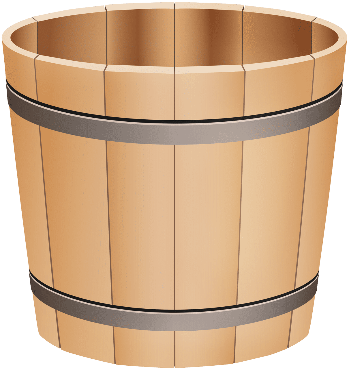 Wooden bucket clipart best free