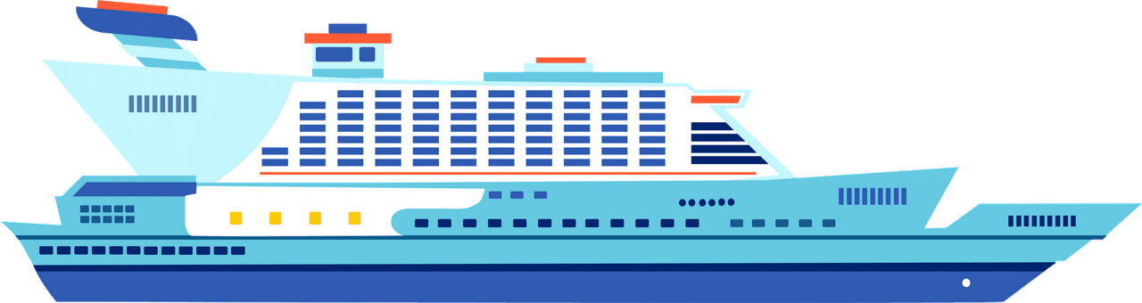Cruise ship vector clipart images 5