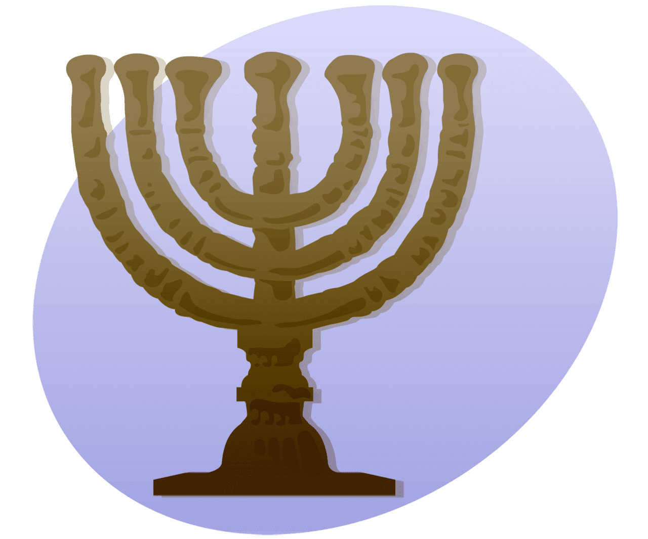 Hanukkah menorah clipart background