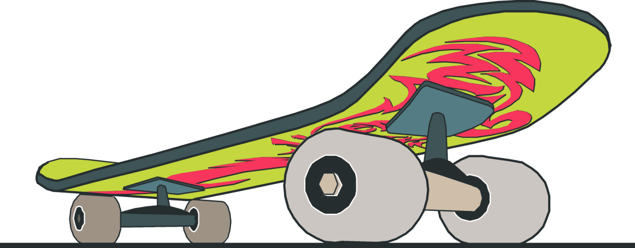 Skateboard clipart picture 2