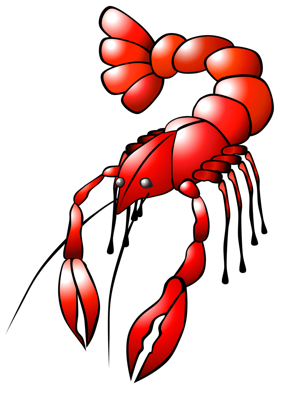 Clipart image crawfish id 2