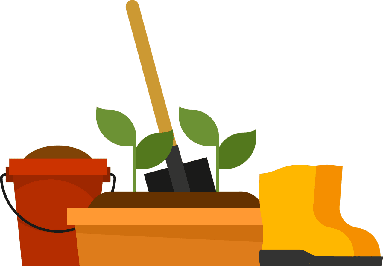 Gardening garden accessories vector clipart images