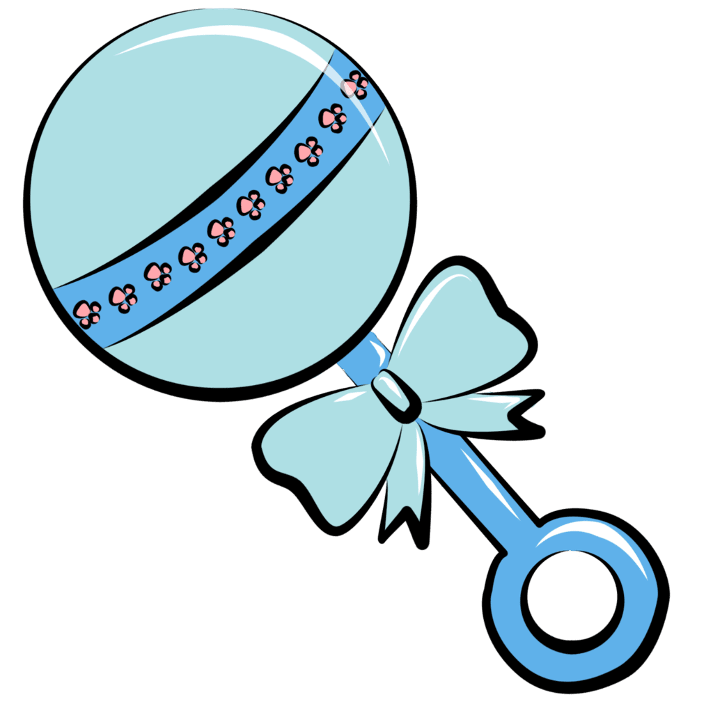 Baby shower pin page clipart background