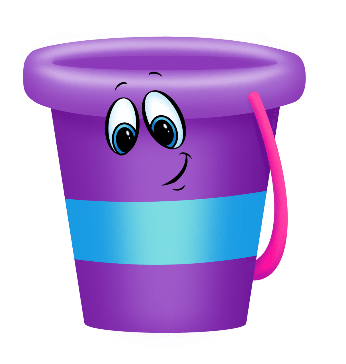 Bucket pin page clipart vector