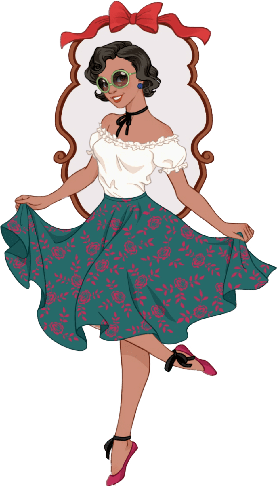 Get dressed when you are bored and can to sleep night pinup encanto characters from azaleas dolls dress up app clipart clip art