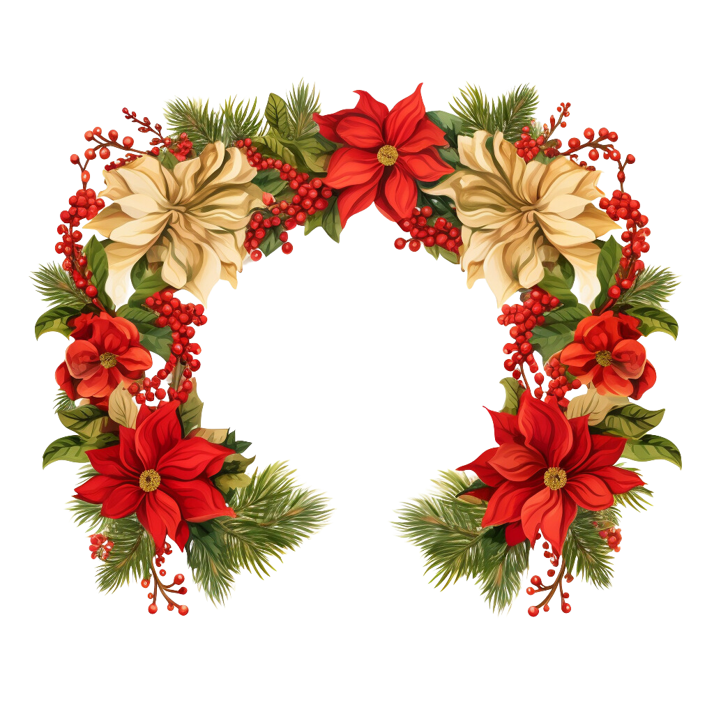 Christmas garland clipart free 2