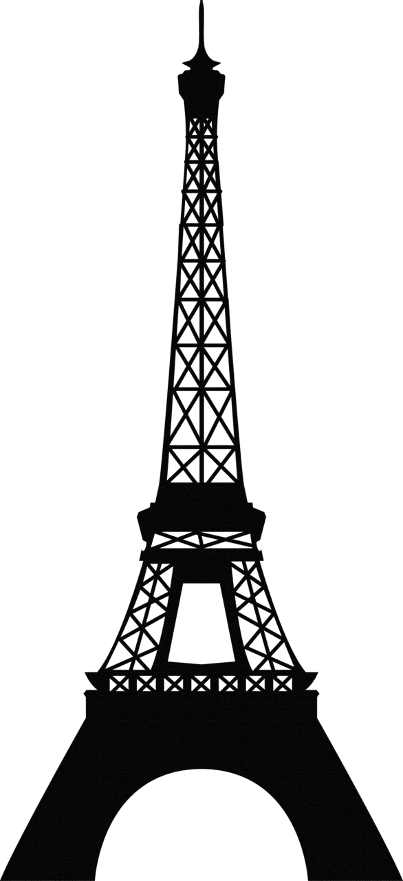 Eiffel tower pin page clipart vector