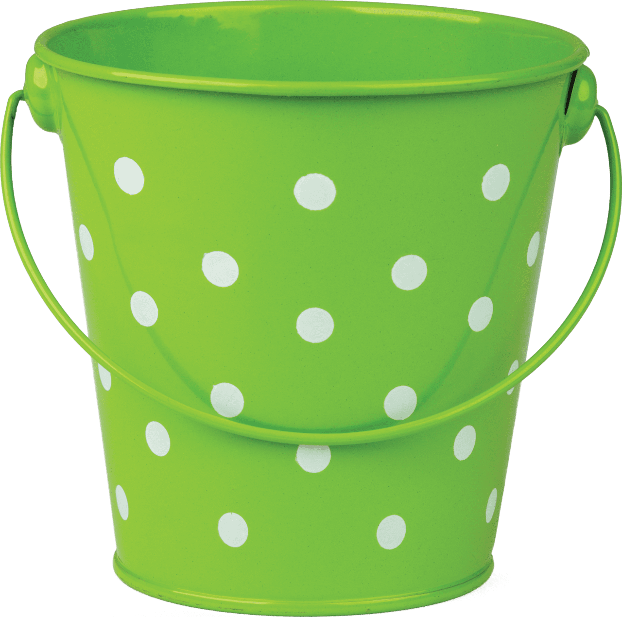 Lime polka dots bucket tcr teacher created resources clipart image