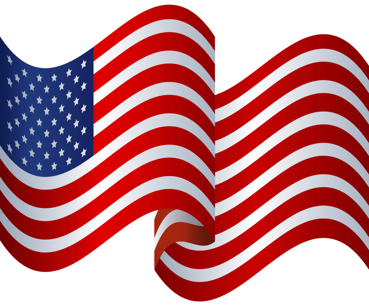 United states flag usa american banner stars stripes clipart free