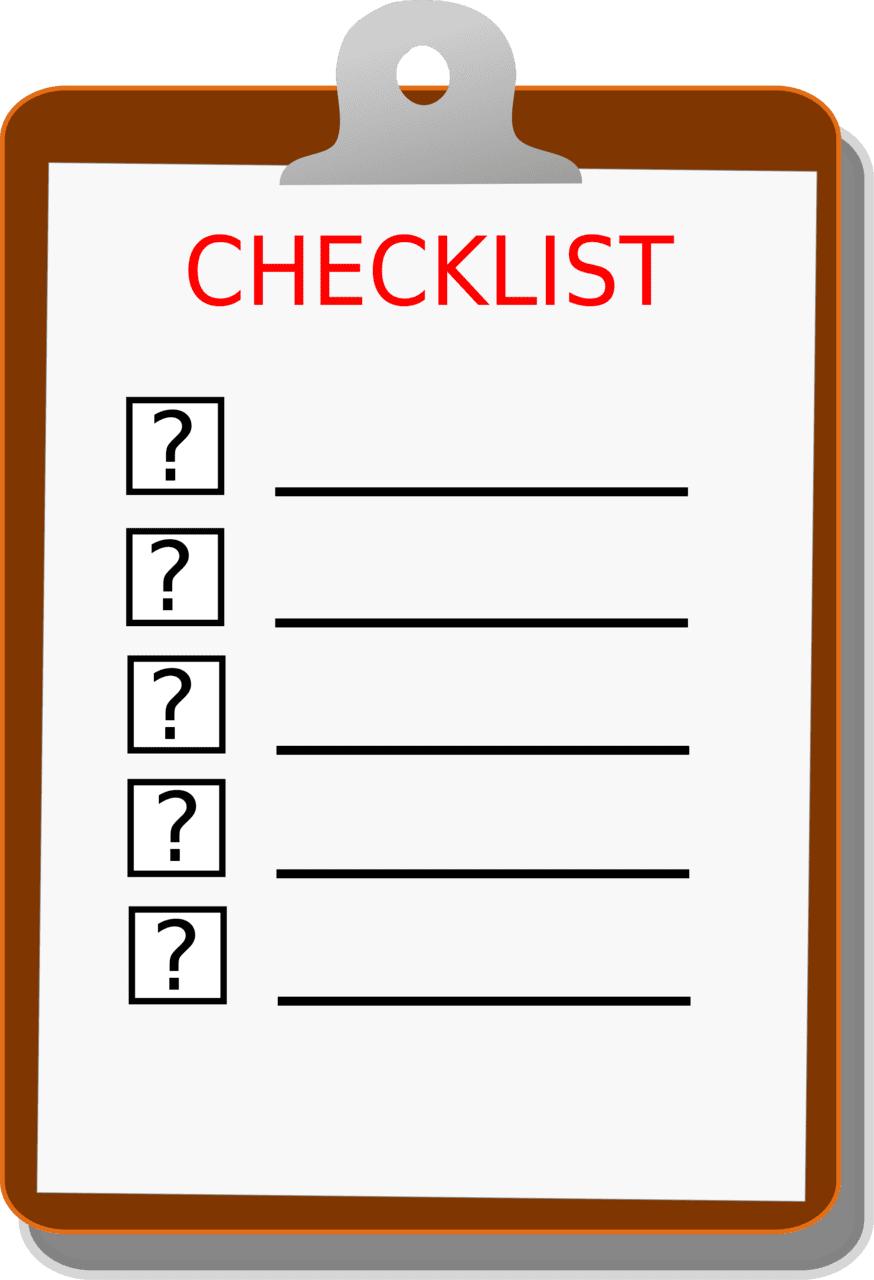 Checklist clipart images