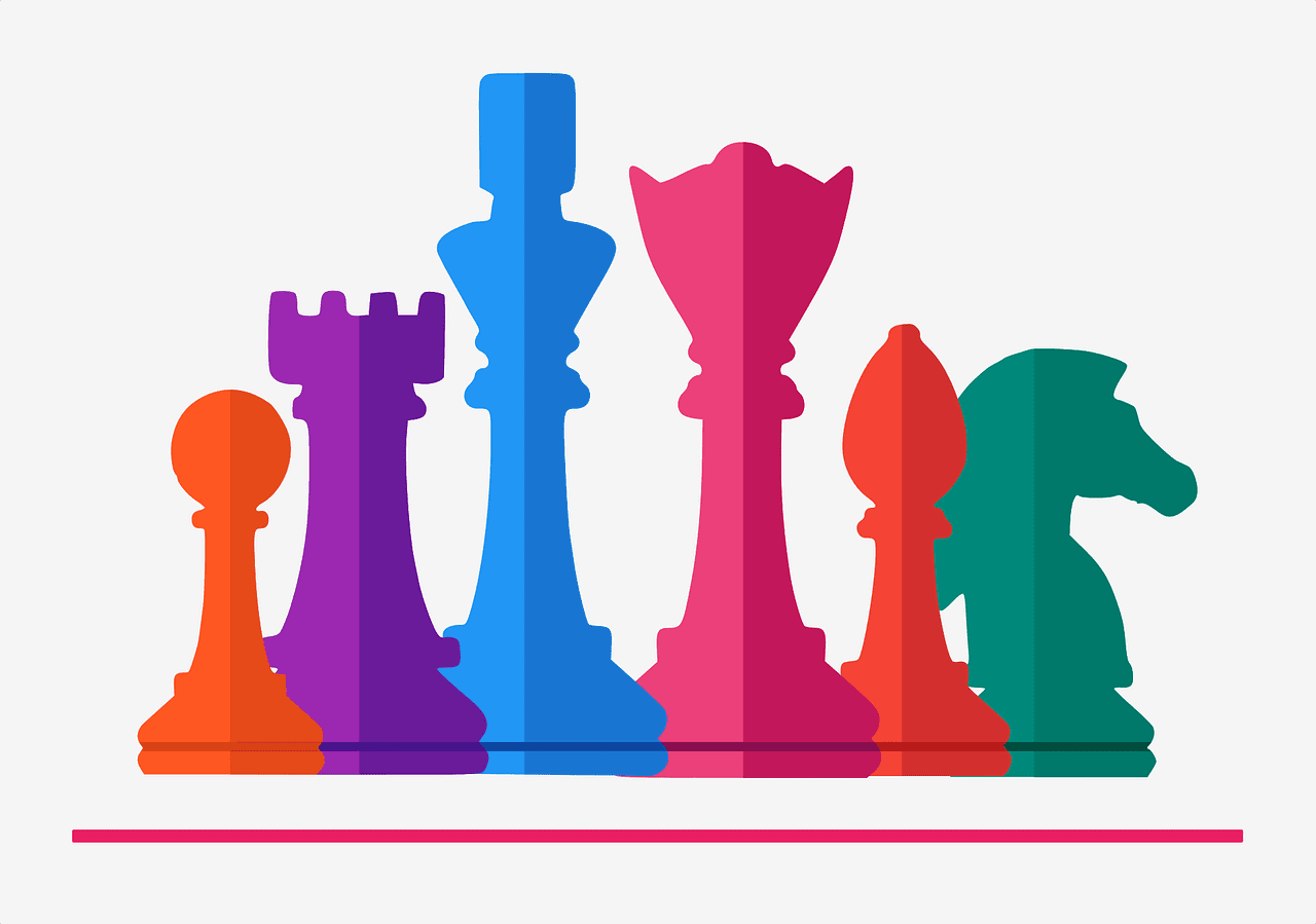 Board games chess game vector graphic clipart