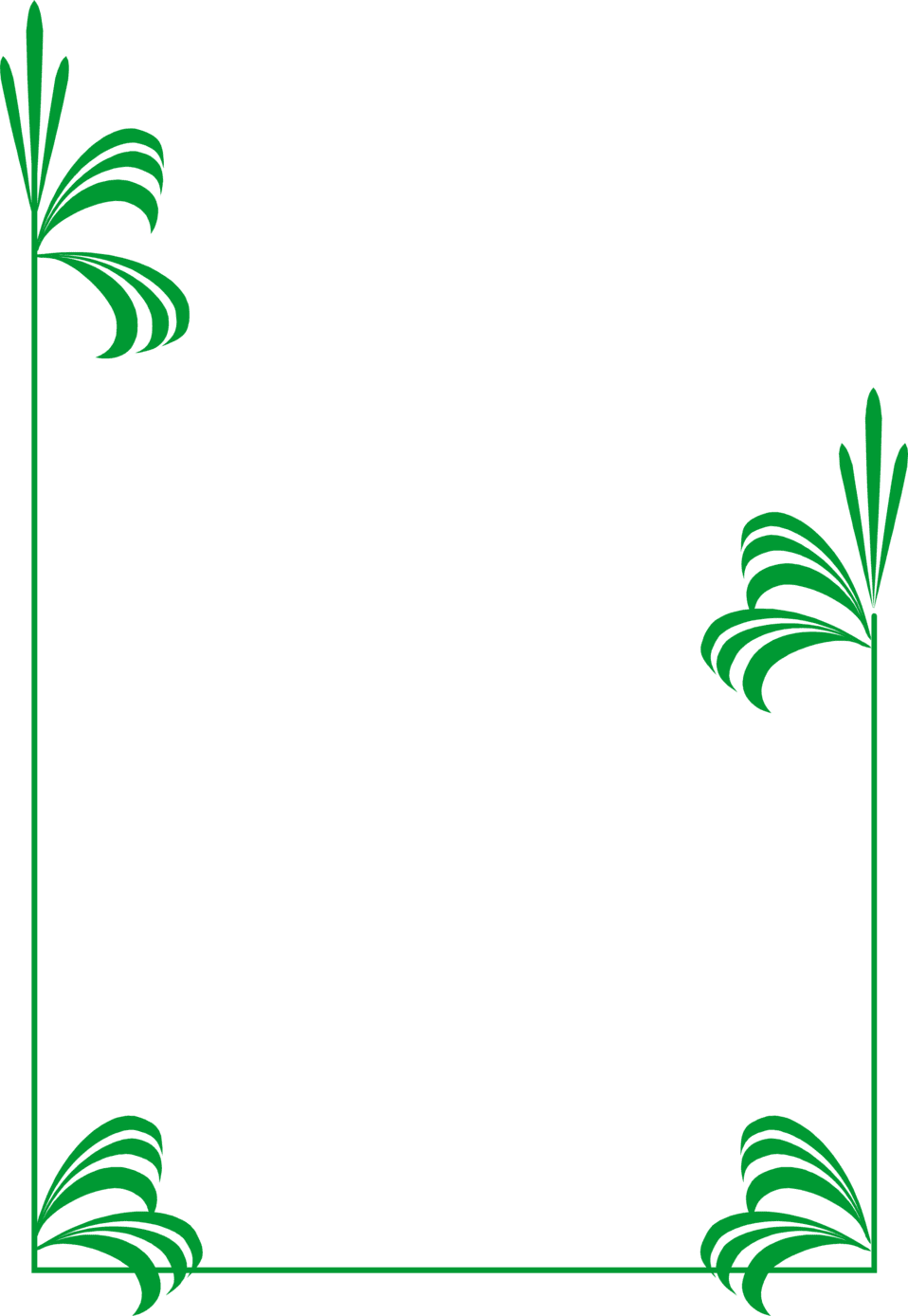 Fall border leaves photo of blank frame with green clipart