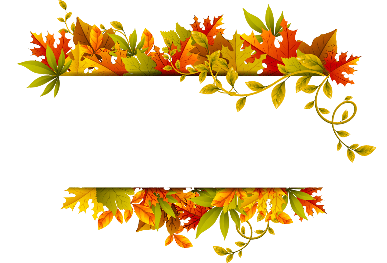 Fall border pin page clipart logo