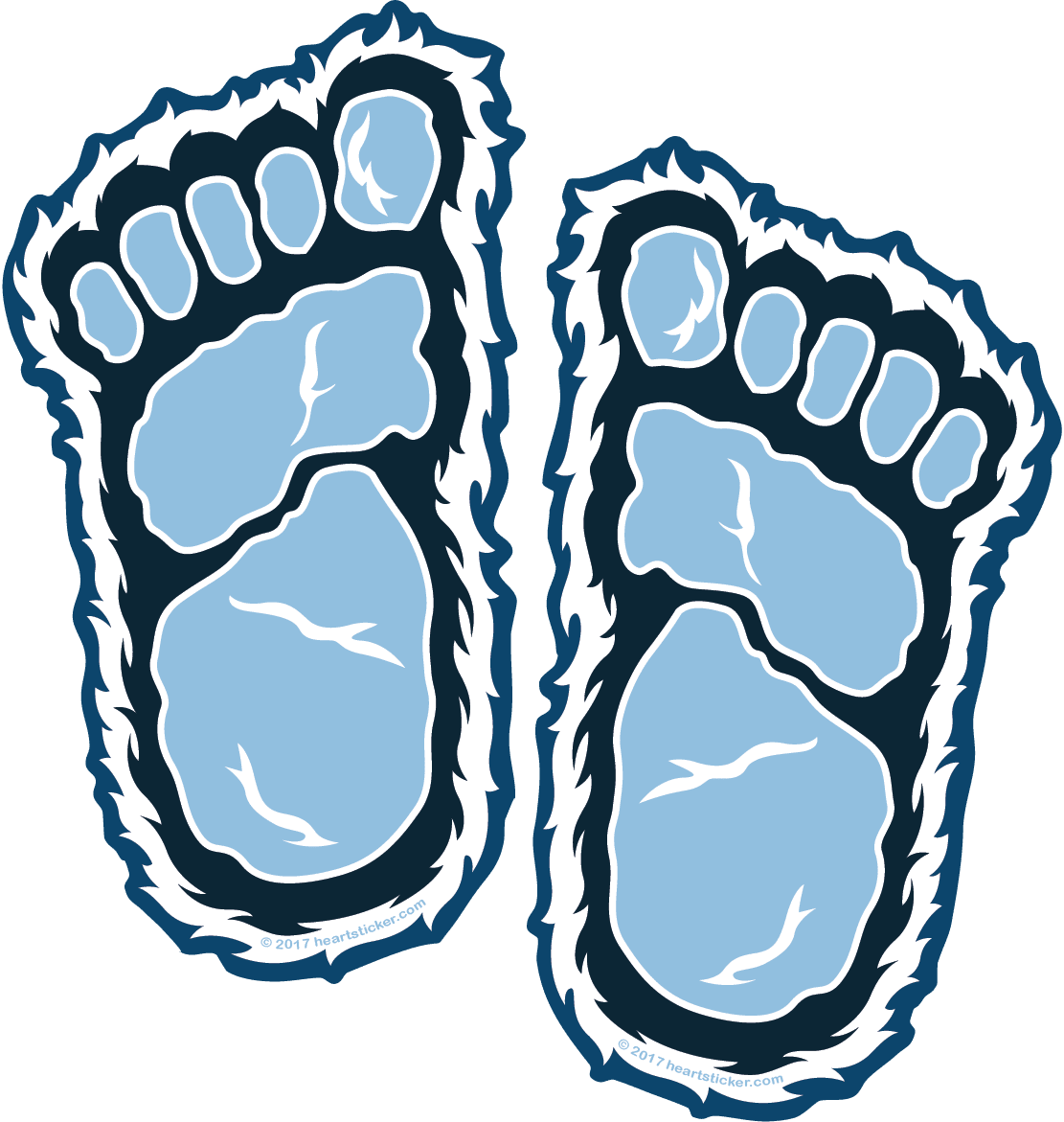 Feet clipart yeti footprint image with no background