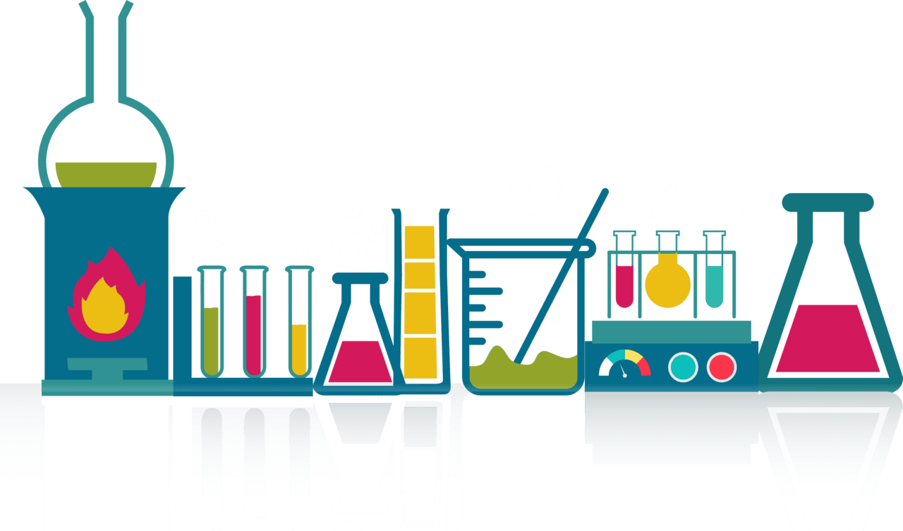 Chemistry quimica logo graphic design clipart