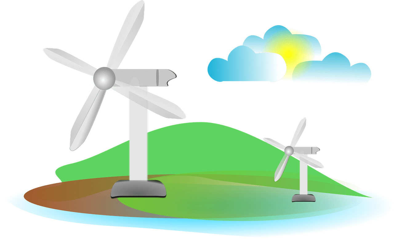 Clean energy wind image clipart