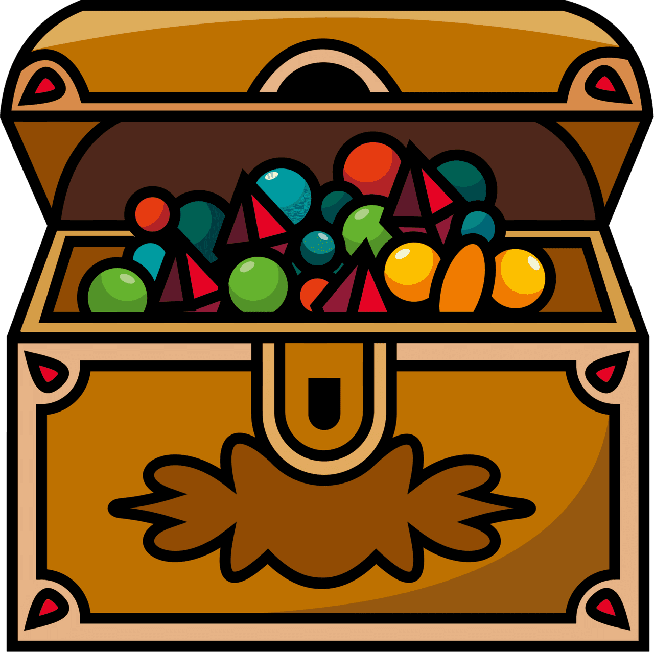 Treasure chest vector clipart images 7