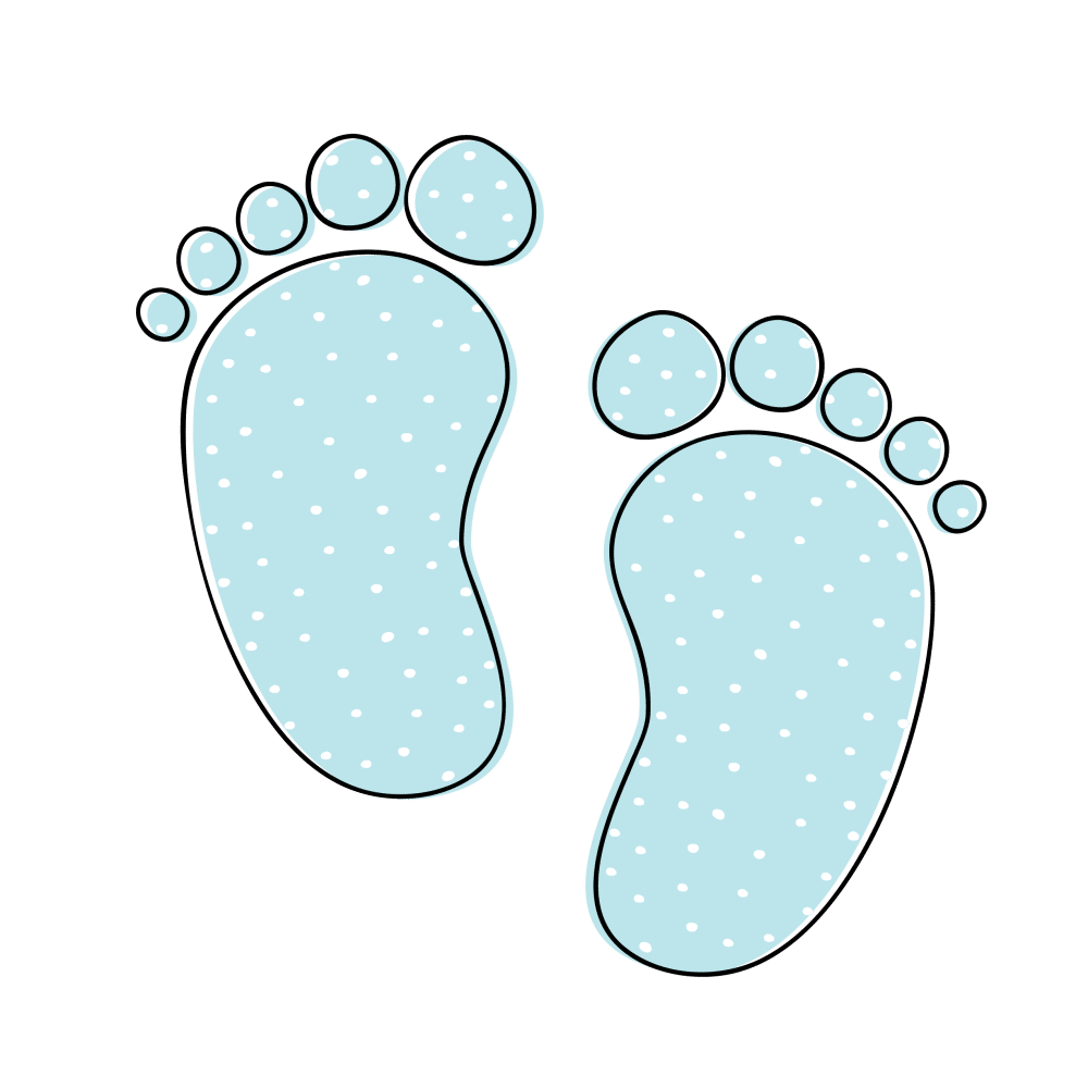 Footprint and absolutely the cutest baby shower clipart clip art