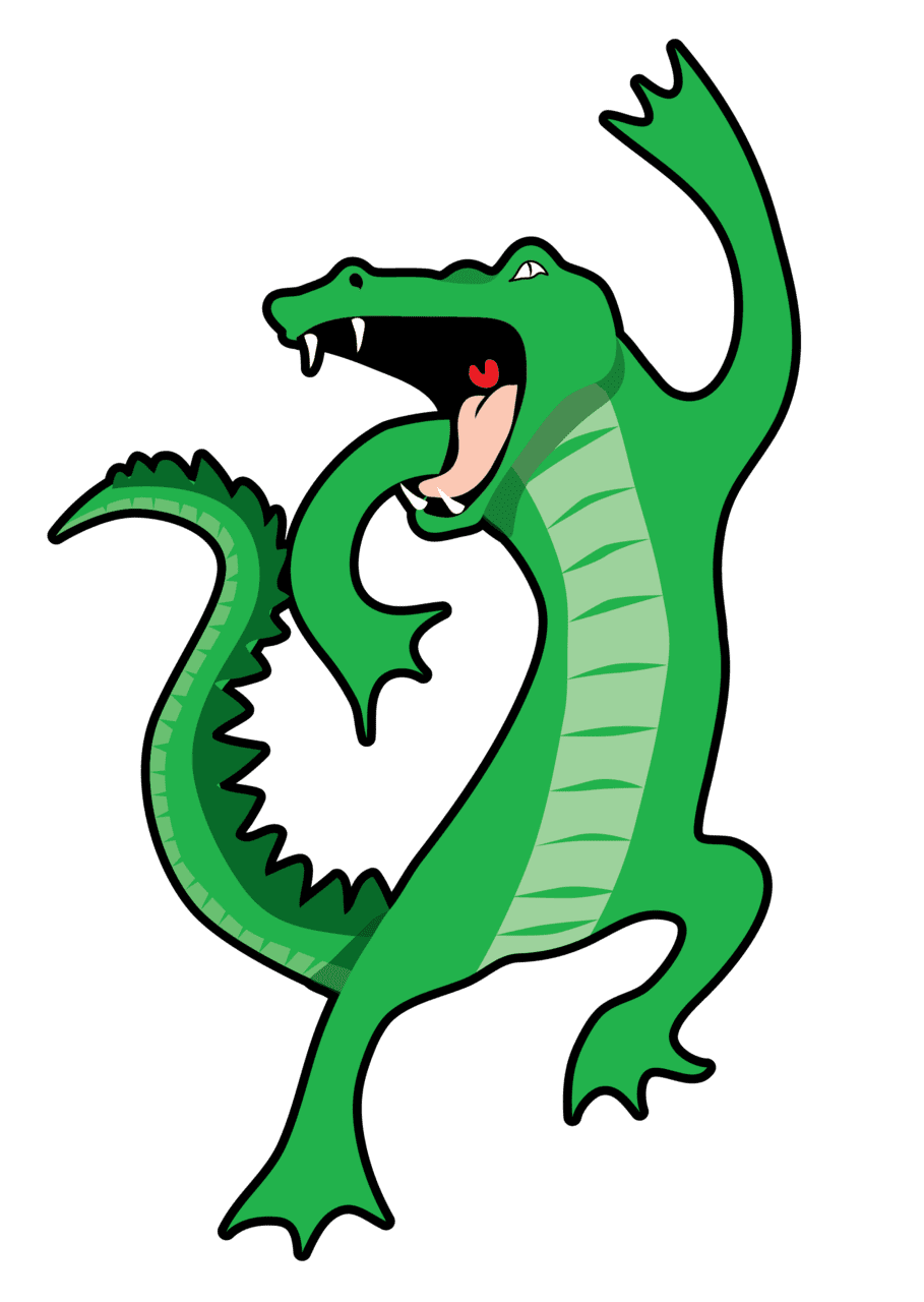 Singing gator new orleans vector clipart